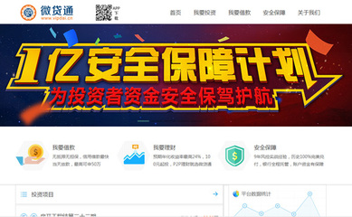 微貸通加入中國互聯網金融系統1億元安全保障計劃，提升用戶資金安全